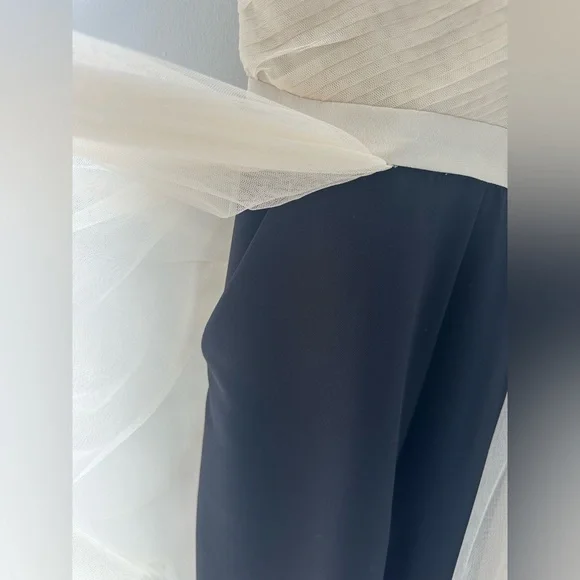 BCBGMAXAZRIA Overlay Walk-Through Jumpsuit XS